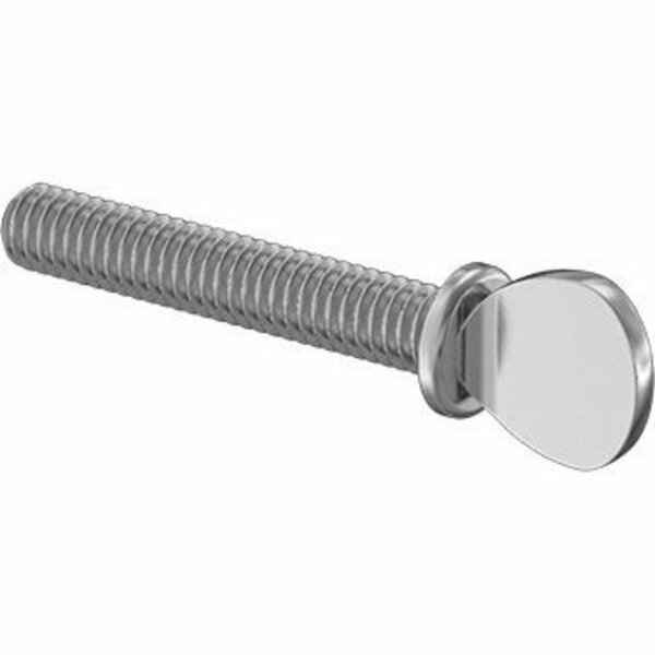 Bsc Preferred Stainless Steel Flanged Spade-Head Thumb Screw 8-32 Thread Size 1 Long, 5PK 91744A199